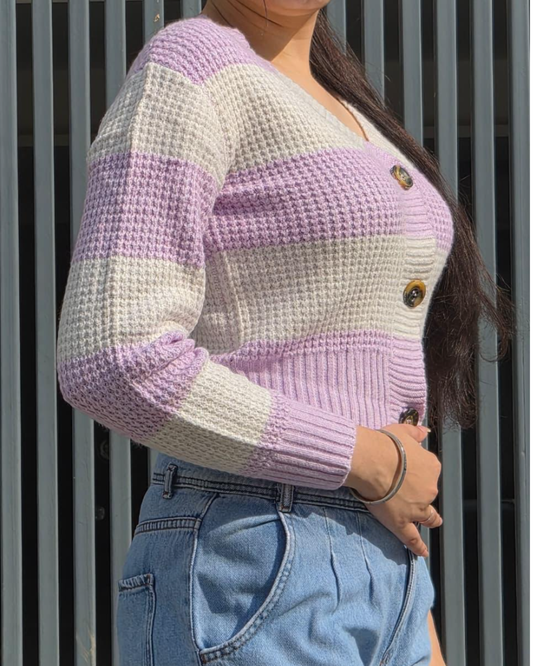 Soft Lavender Cardigan