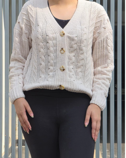 Pastel Checkered Cardigan